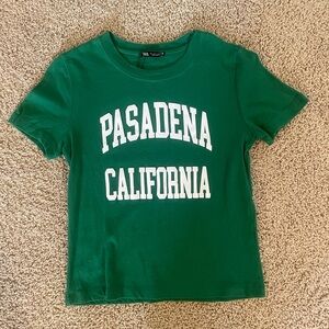 Zara Green T-Shirt Size Small
